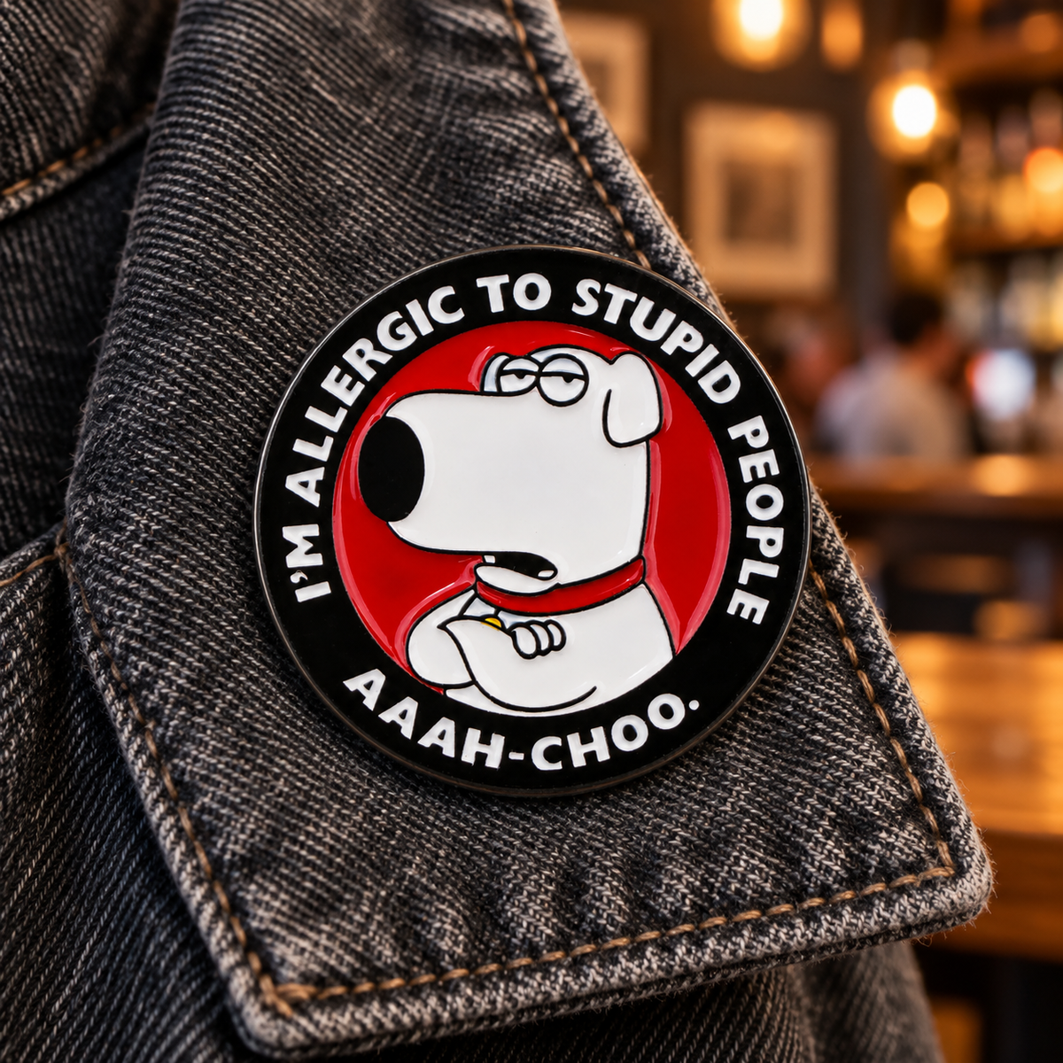 Brian Griffin Pin lifestyle product photo