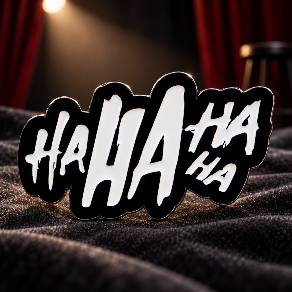 Ha Ha Ha Ha Pin lifestyle product photo