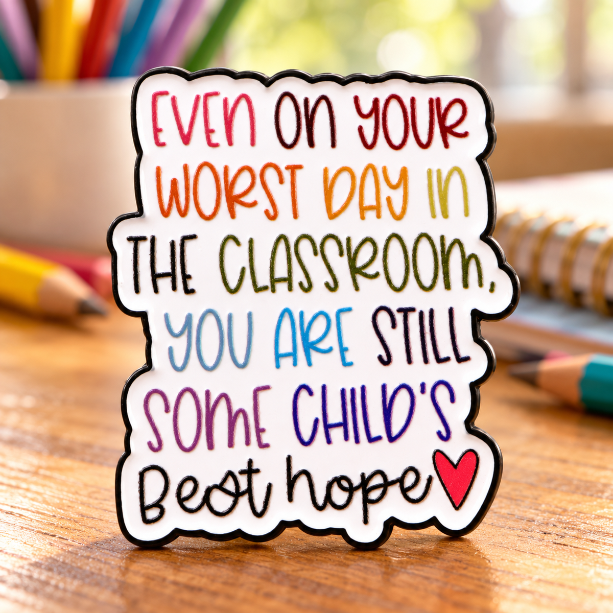 Even On Your Worst Day In The Classroom Pin lifestyle product photo