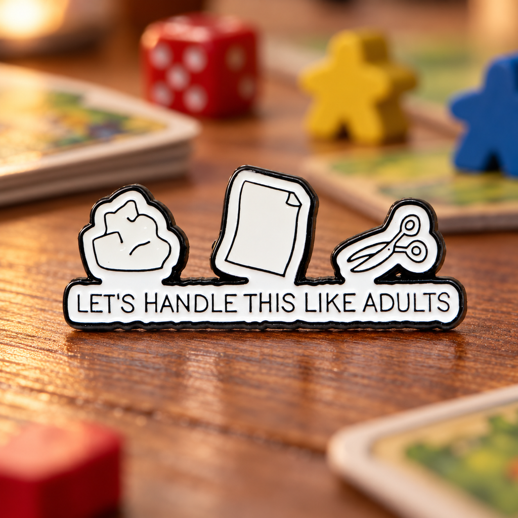 Let's Handle This Like Adults Pin lifestyle product photo
