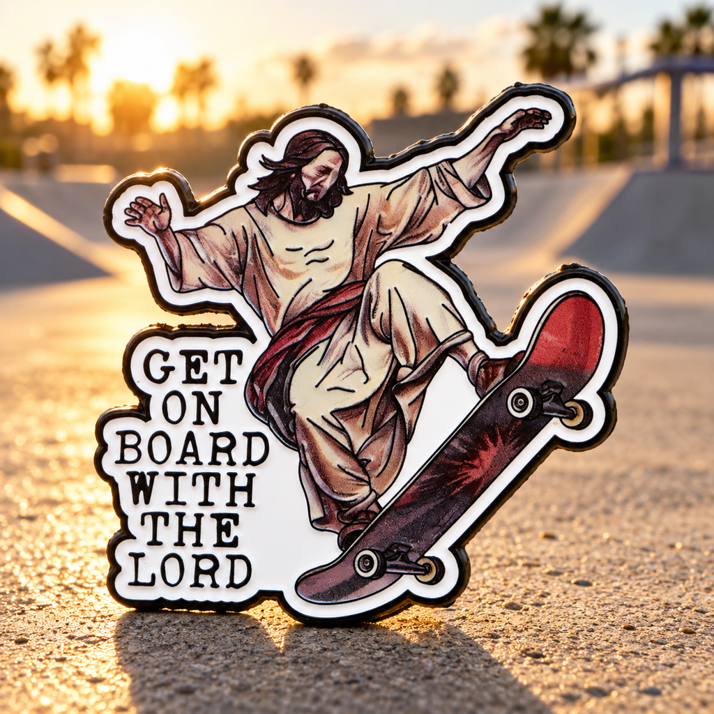 Jesus Skating Pin lifestyle product photo