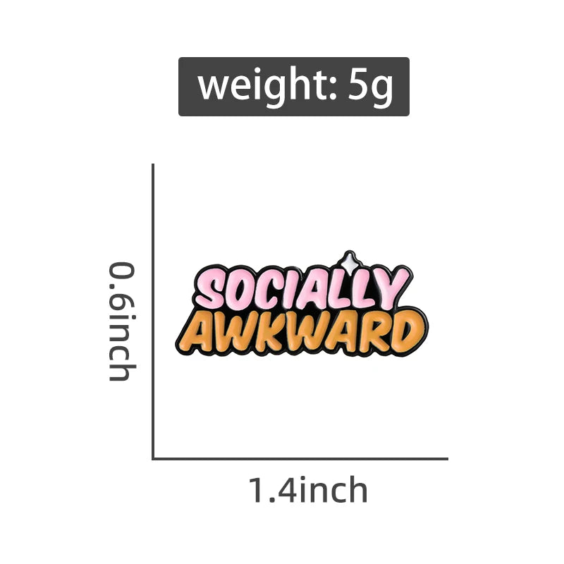 Socially Awkward Pin