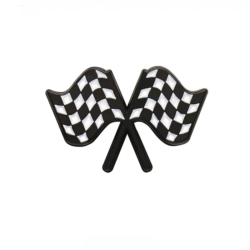 Racing Checkered Flag Pin