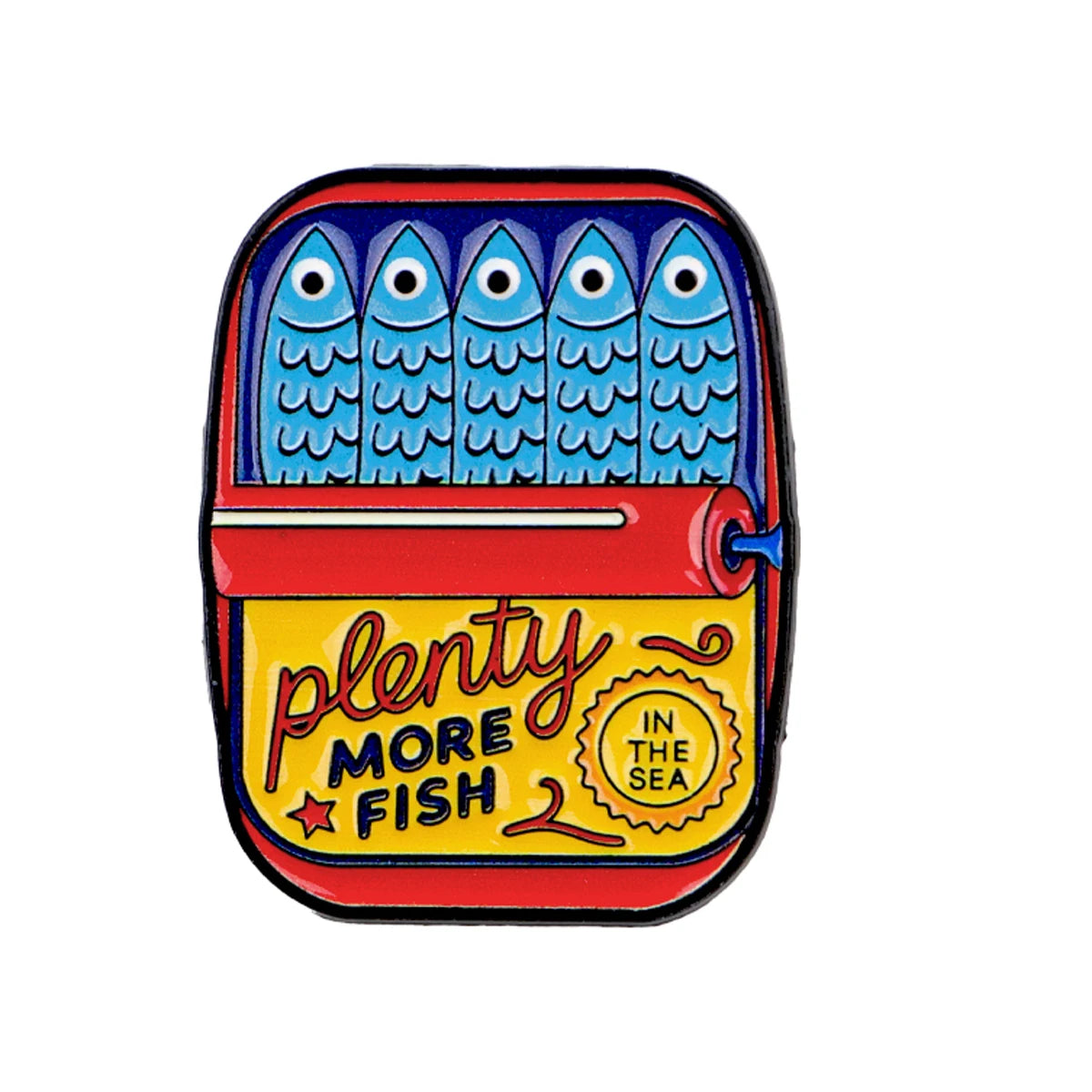 Plenty More Fish in the Sea Sardine Tin Pin