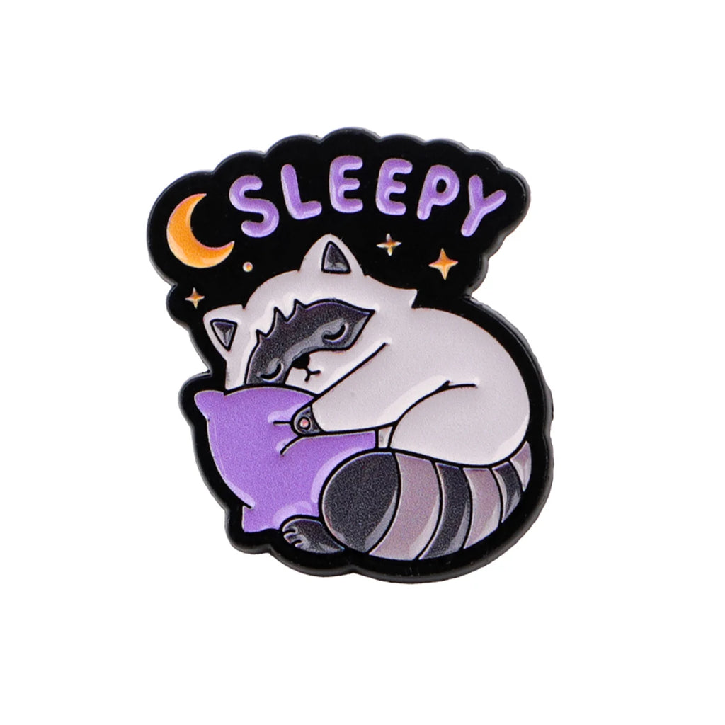 Cute Raccoon Activity Pins