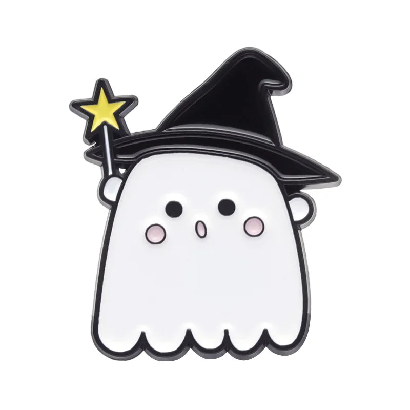 Cute White Ghost Pins