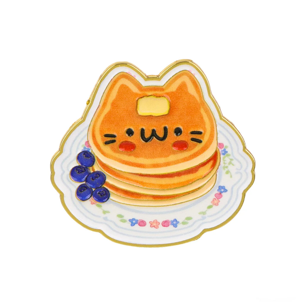Cute Cat Pancake Pin