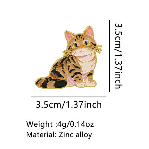 Cute Tabby Cat Pin