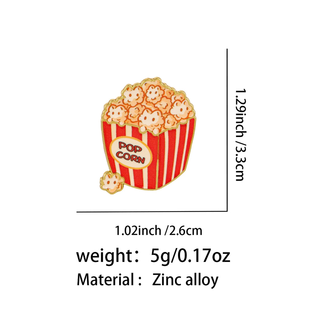 Popcorn Pals Cat Pin