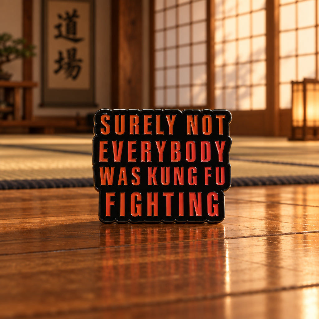 “Not Everybody Was Kung Fu Fighting” Pin