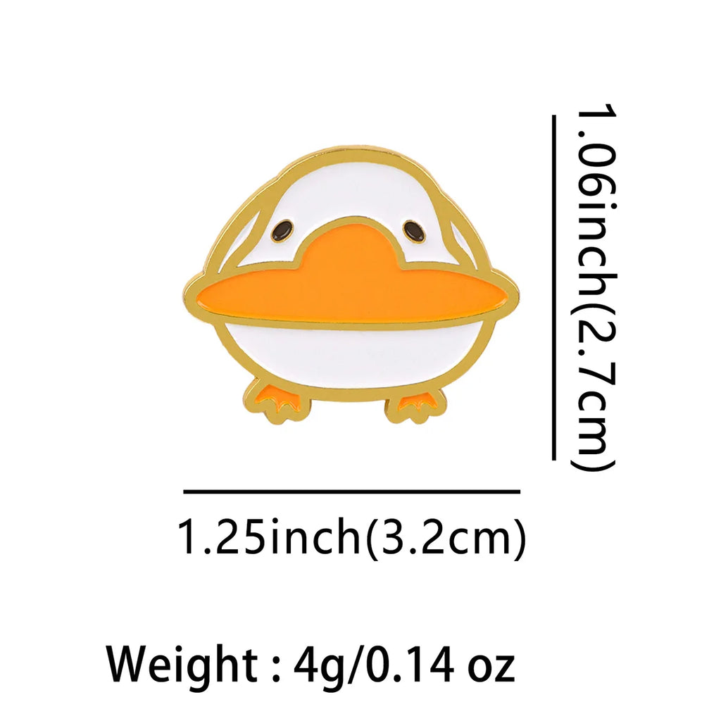 Round White Duck Pin