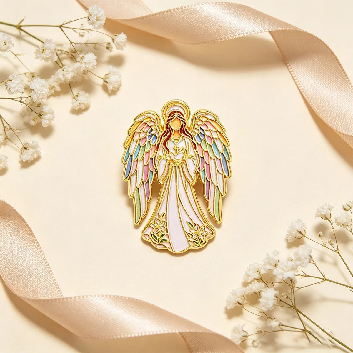 Angel Enamel Pin Cartoon Brooch Lapel Pins Badge on Backpack Clothing Accessories Fashion Jewelry Friends Gifts