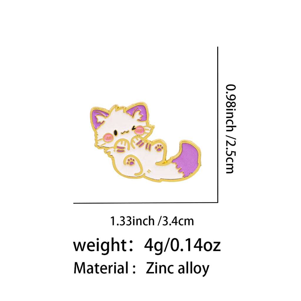 Purple Cat Pin