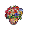 Colourful Flower Bouquet in a Vase Pin