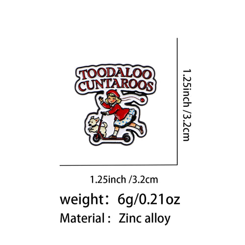 Pin de patinete «Toodaloo Cuntaroos»