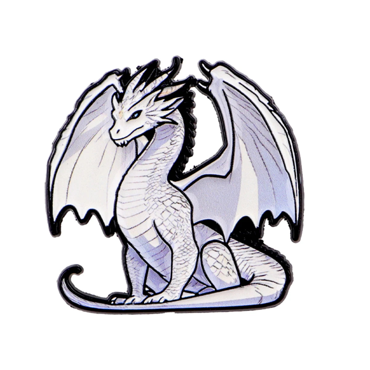 White Winged Dragon Pin