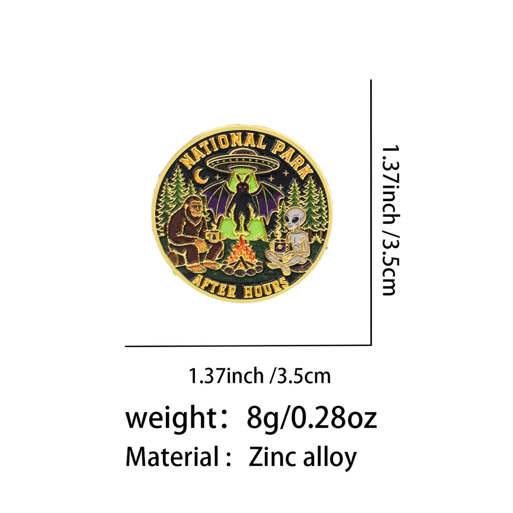 National Park After Hours Cryptid Pin