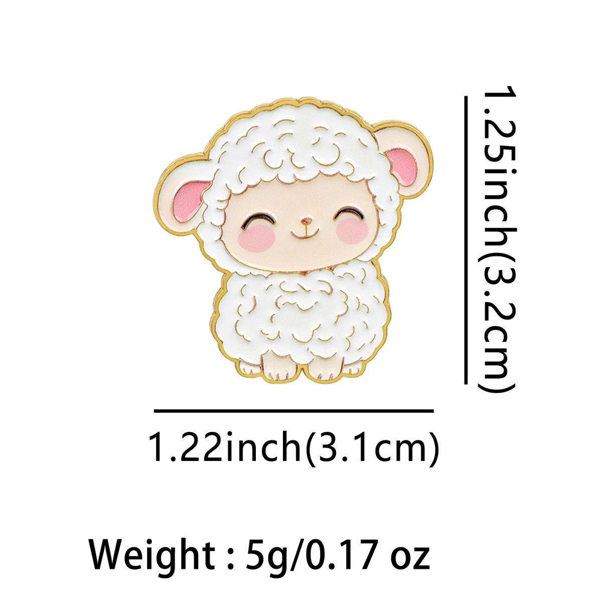 Smiling Little Lamb Pin