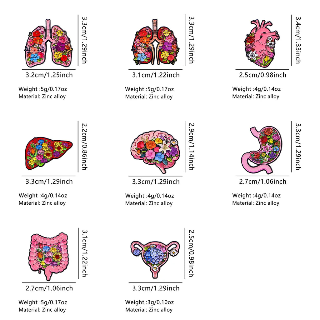 Floral Organs Pin