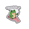 Emotional Support Frosch mit Messer Pin