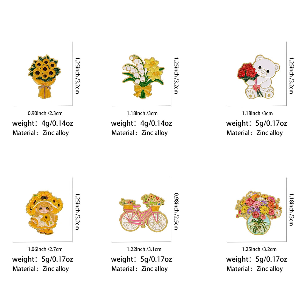 Flowers Theme Pin