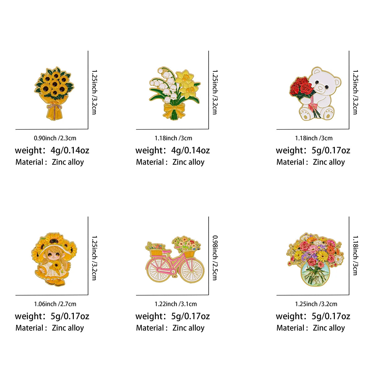Flowers Theme Pin