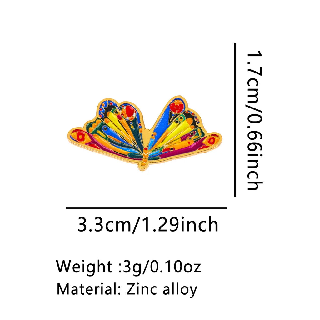 Colorful Moth Pin