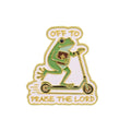 Off to Praise the Lord Frog Pin