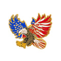 American Flag Bald Eagle Pin
