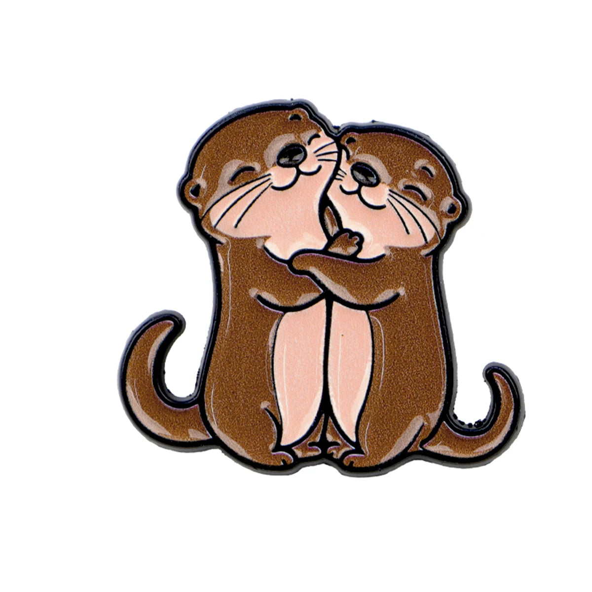 Hugging Otters Pin