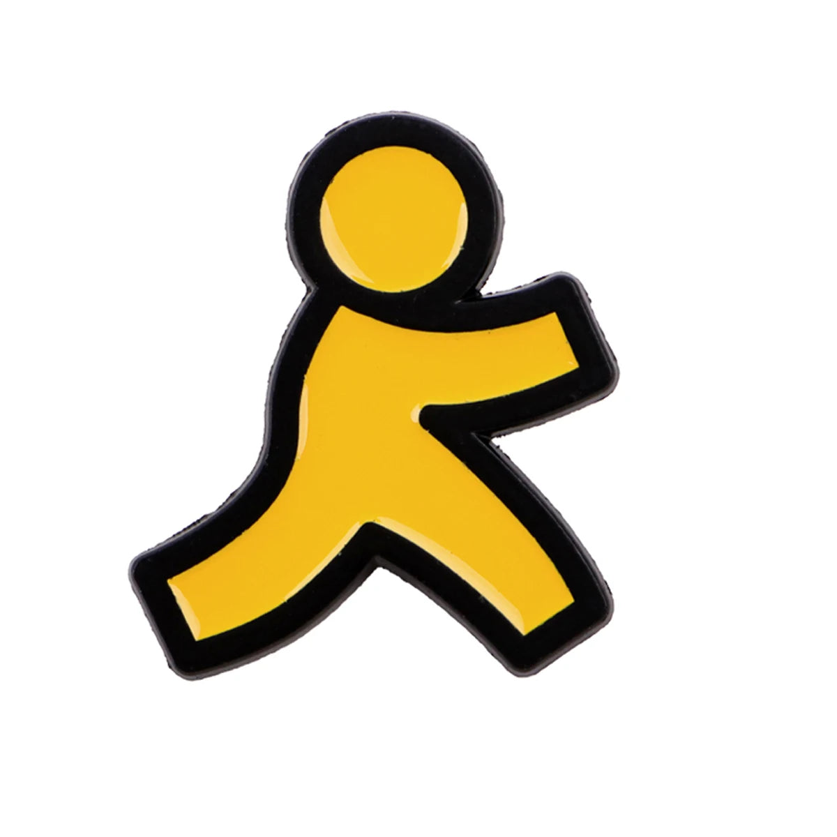 AOL Instant Messenger Running Man Pin