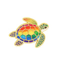 Rainbow Sea Turtle Pin