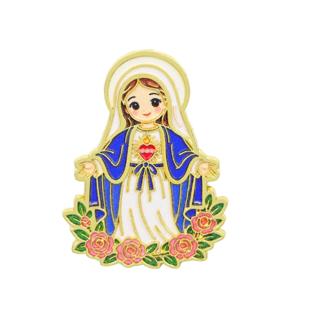 Jesus & Sheep Enamel Pin Cartoon Brooch Pines Lapel Pins Badge on Backpack Clothing Accessories Fashion Jewelry Friends Gifts