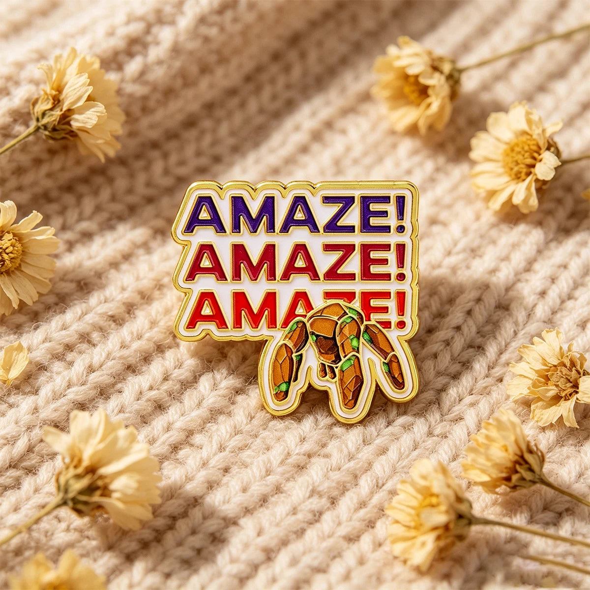 Funny Rock Creature Enamel Pin Cute Brooch Pines Lapel Pins Badge on Backpack Clothing Accessories Fashion Jewelry Fans Gifts