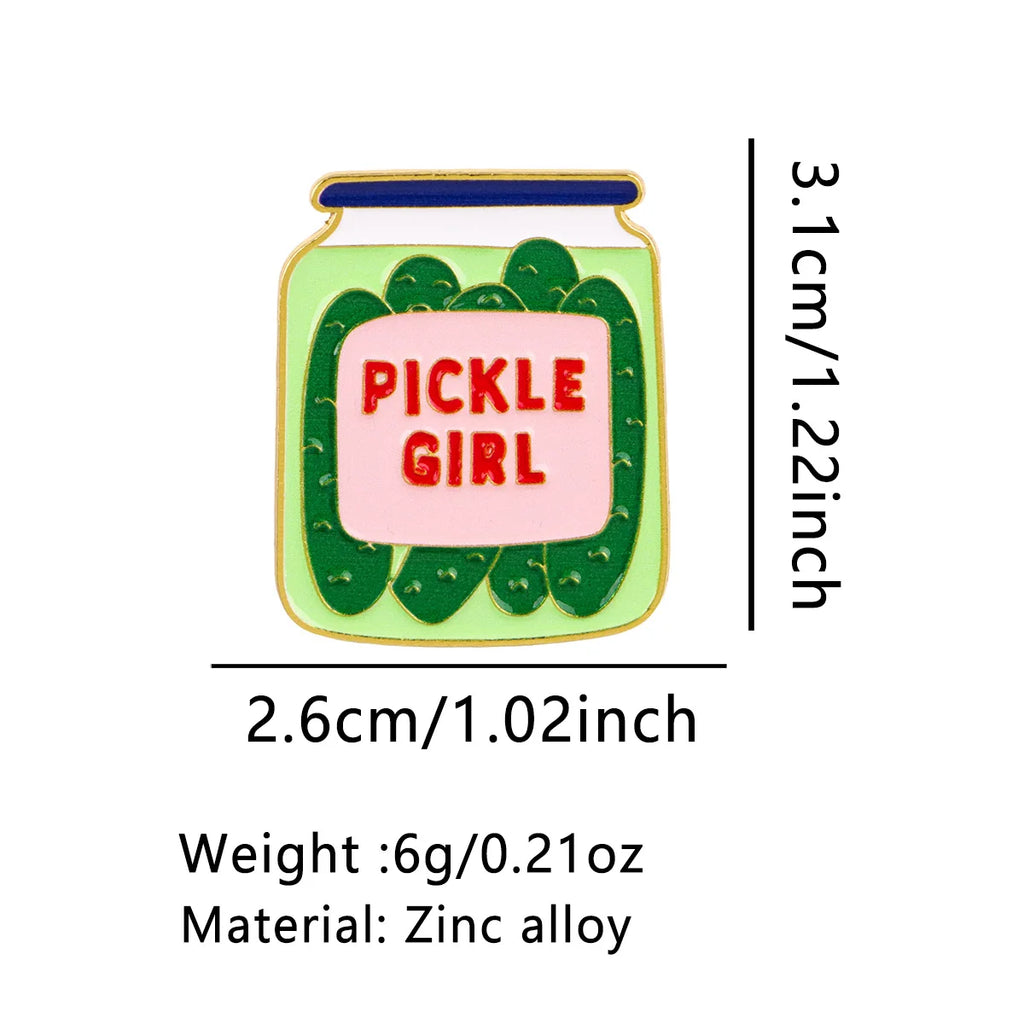 "Pickle Girl" Jar Pin