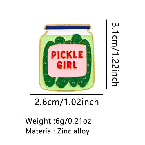 "Pickle Girl" Jar Pin