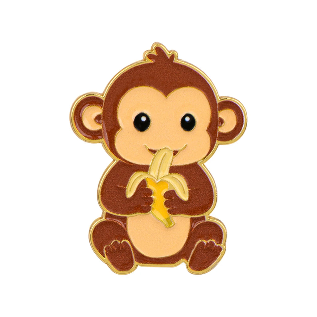 Little Monkey Eating a Banana Pin