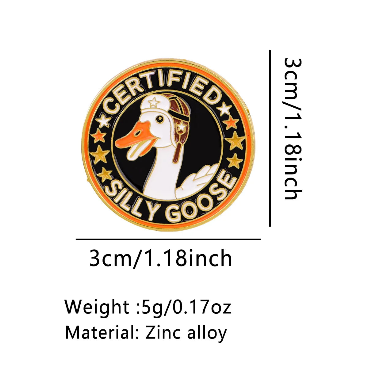 Certified Silly Goose Pin