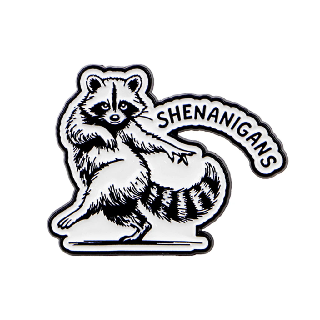 Waschbär-Anstecker "Unfug"