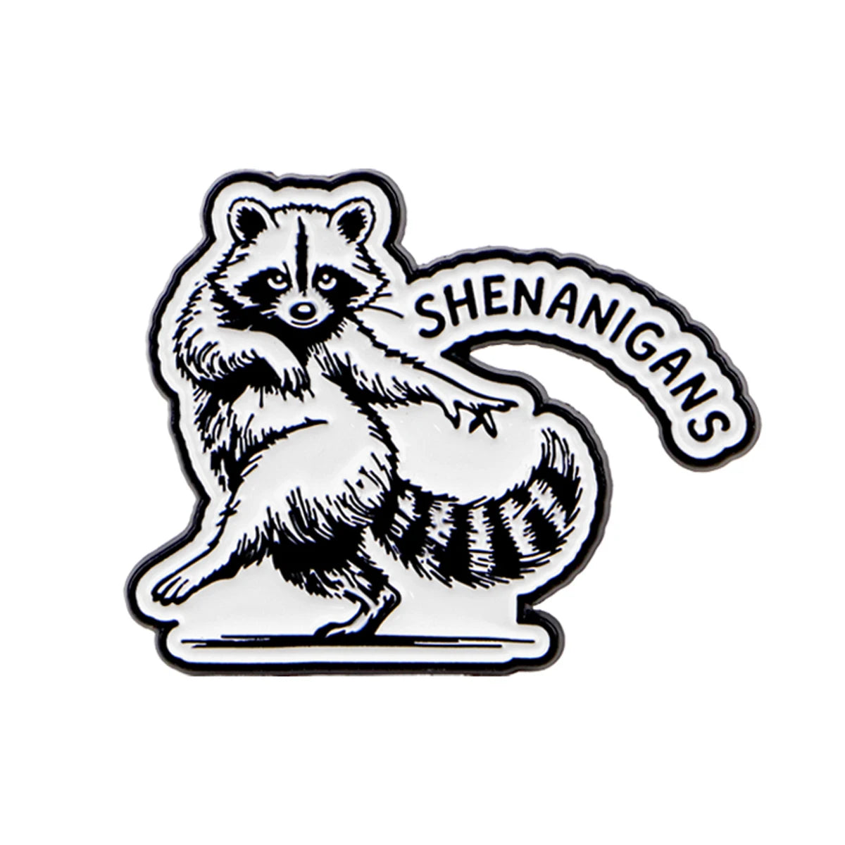Waschbär-Anstecker "Unfug"