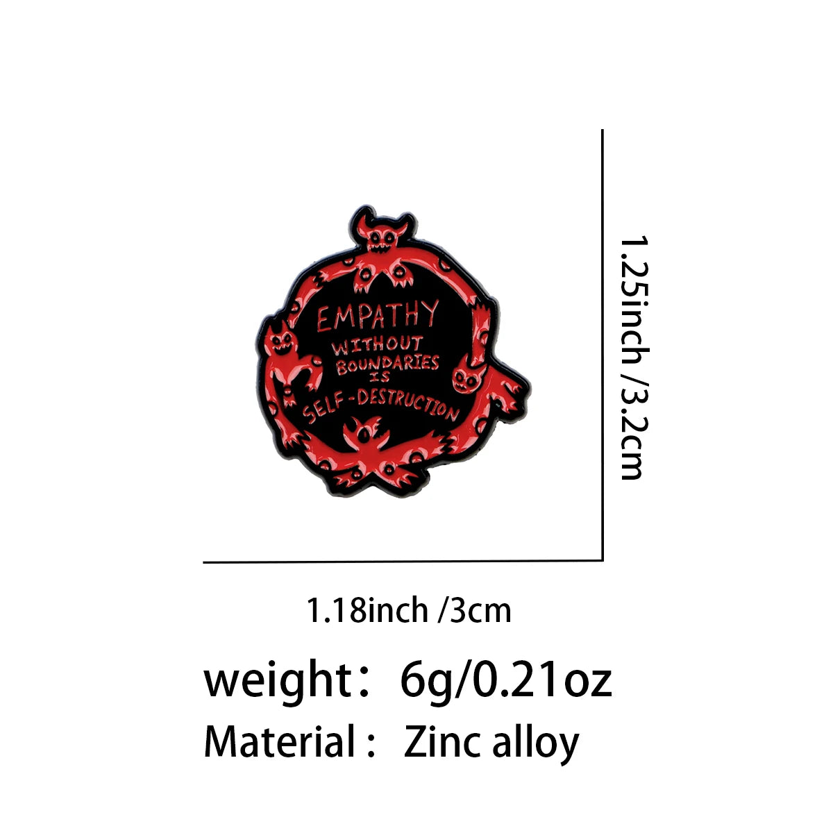 Empathy Without Boundaries Devil Pin