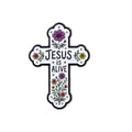 JESUS is levend emaille pin kruisbroche reverspinnen badge op rugzak kledingaccessoires modieuze sieraden cadeaus voor vrienden