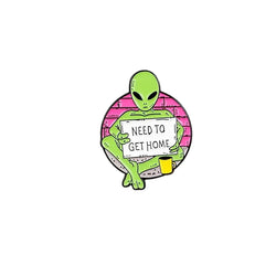 Begging Alien Pin