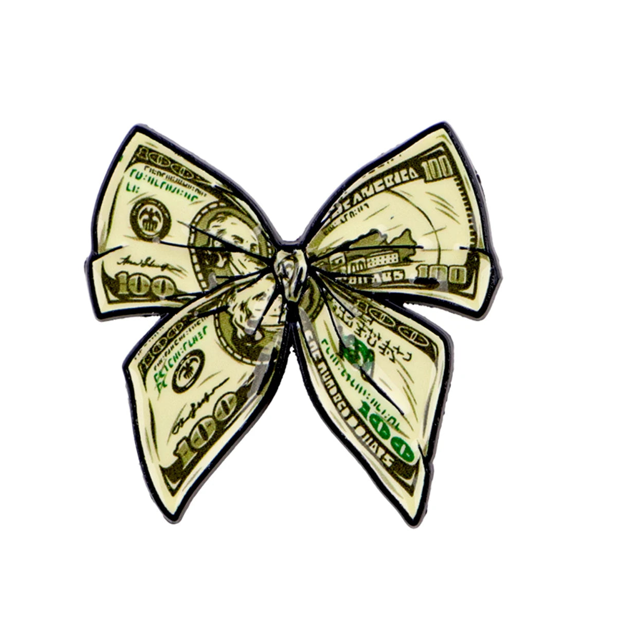 Dollar Bill Bow Pin