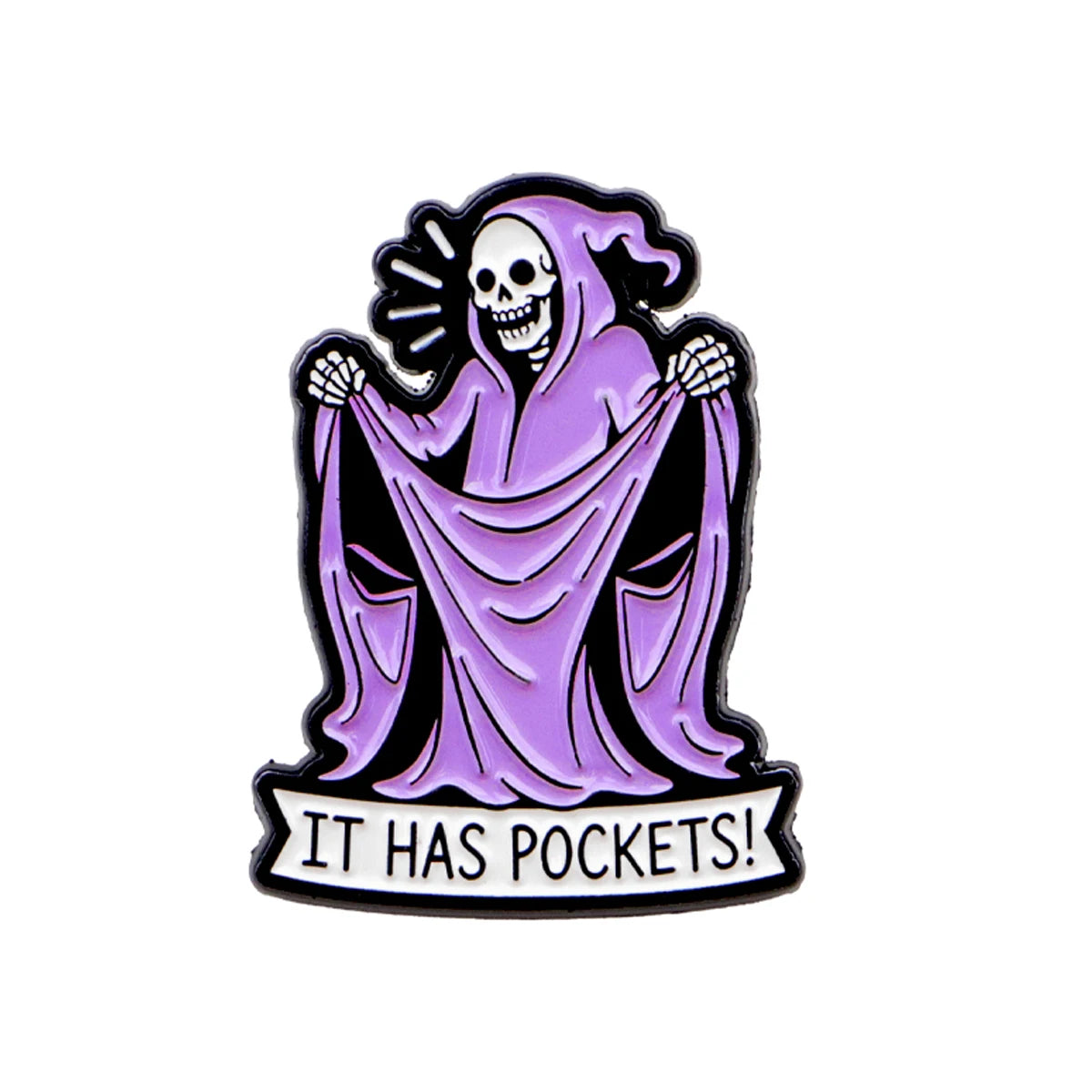 It Has Pockets Grim Reaper Pin