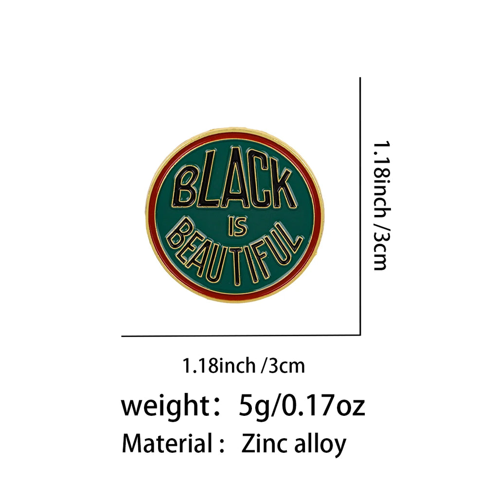 "BLACK BEAUTIFUL" Pin