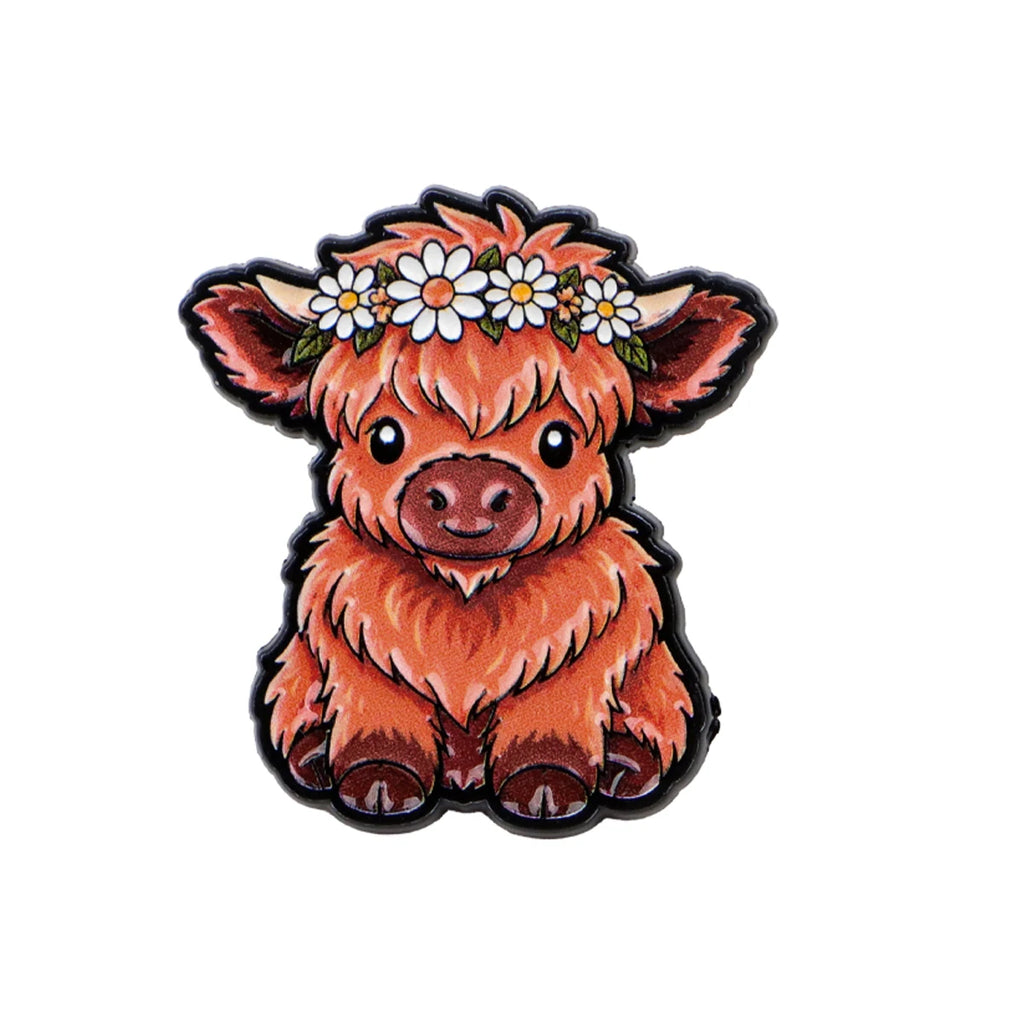 Cute Highland Cow Pins