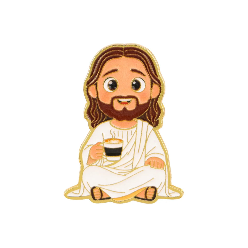 Cartoon Jesus Pin
