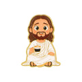 Cartoon Jesus Pin