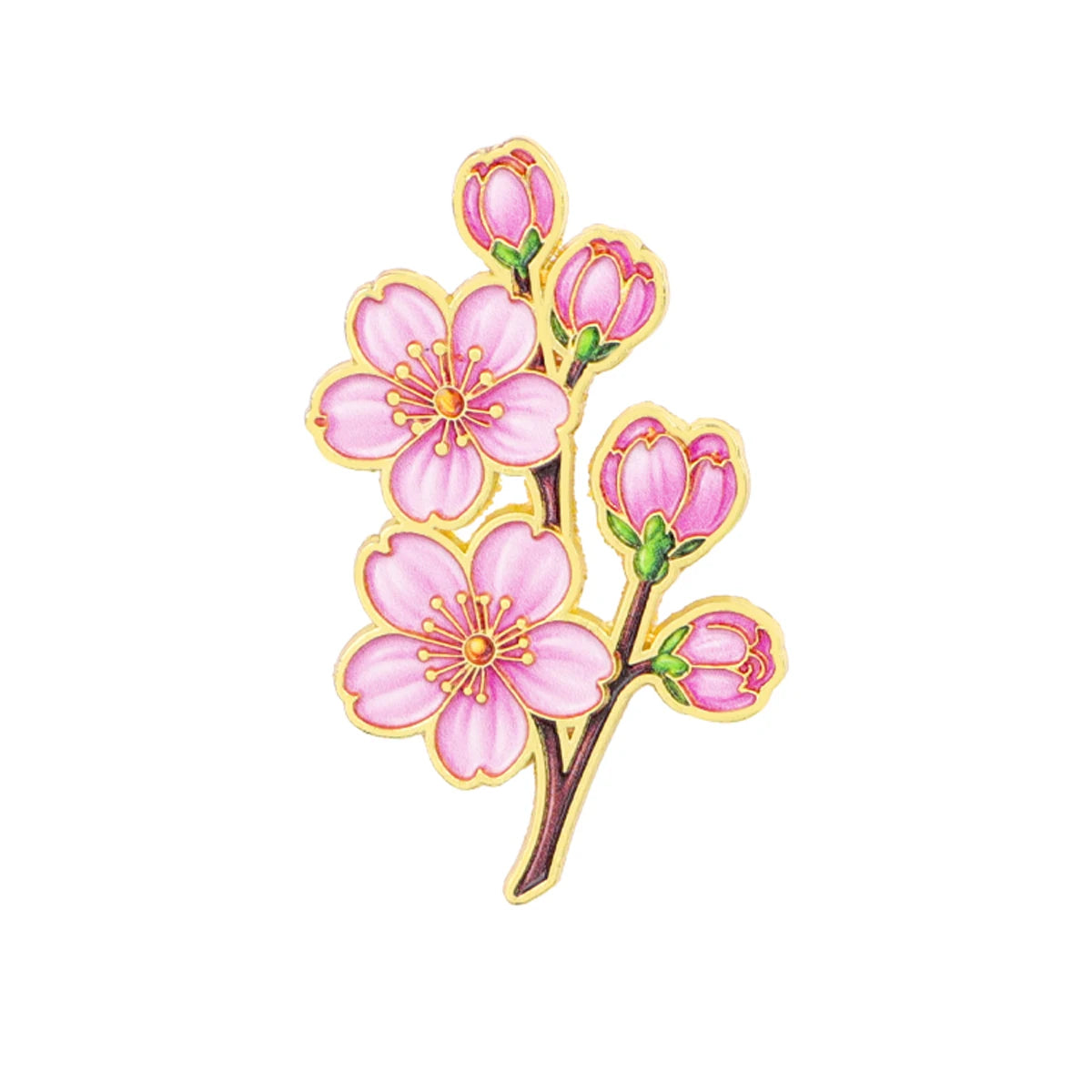 Pink Cherry Blossom Branch Pin